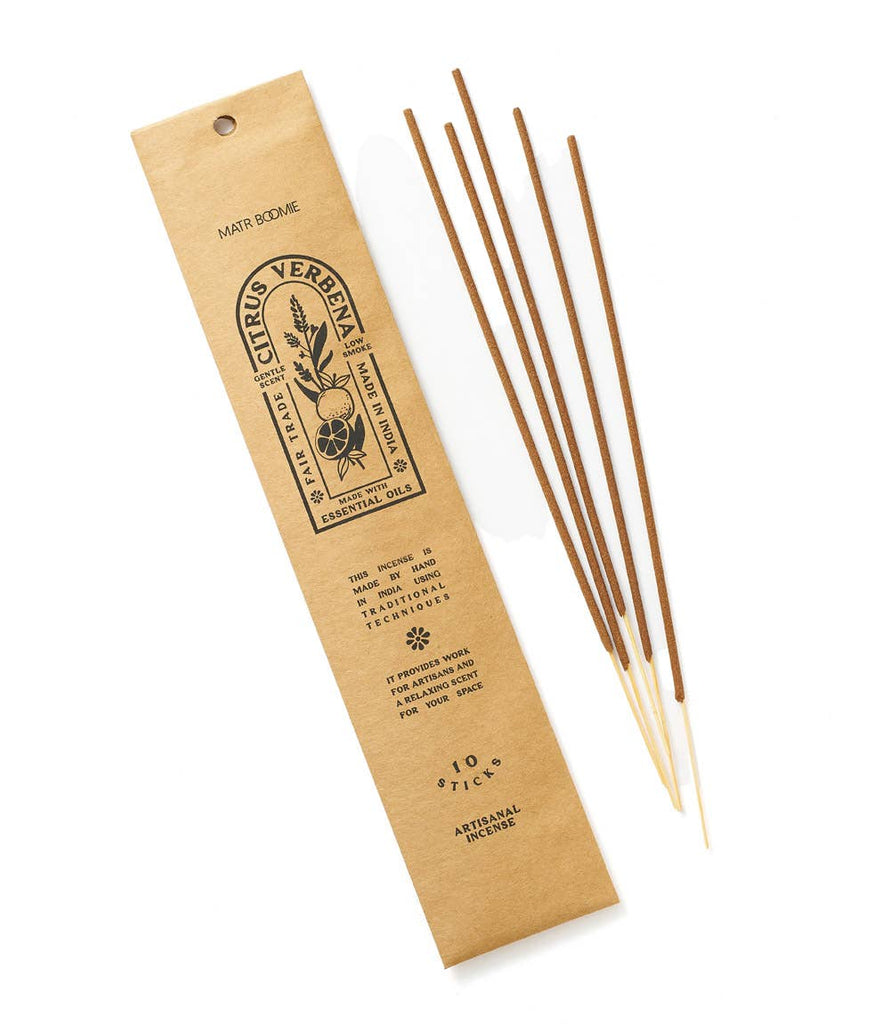 Citrus Verbena Incense - 10 sticks, low smoke - Harmony