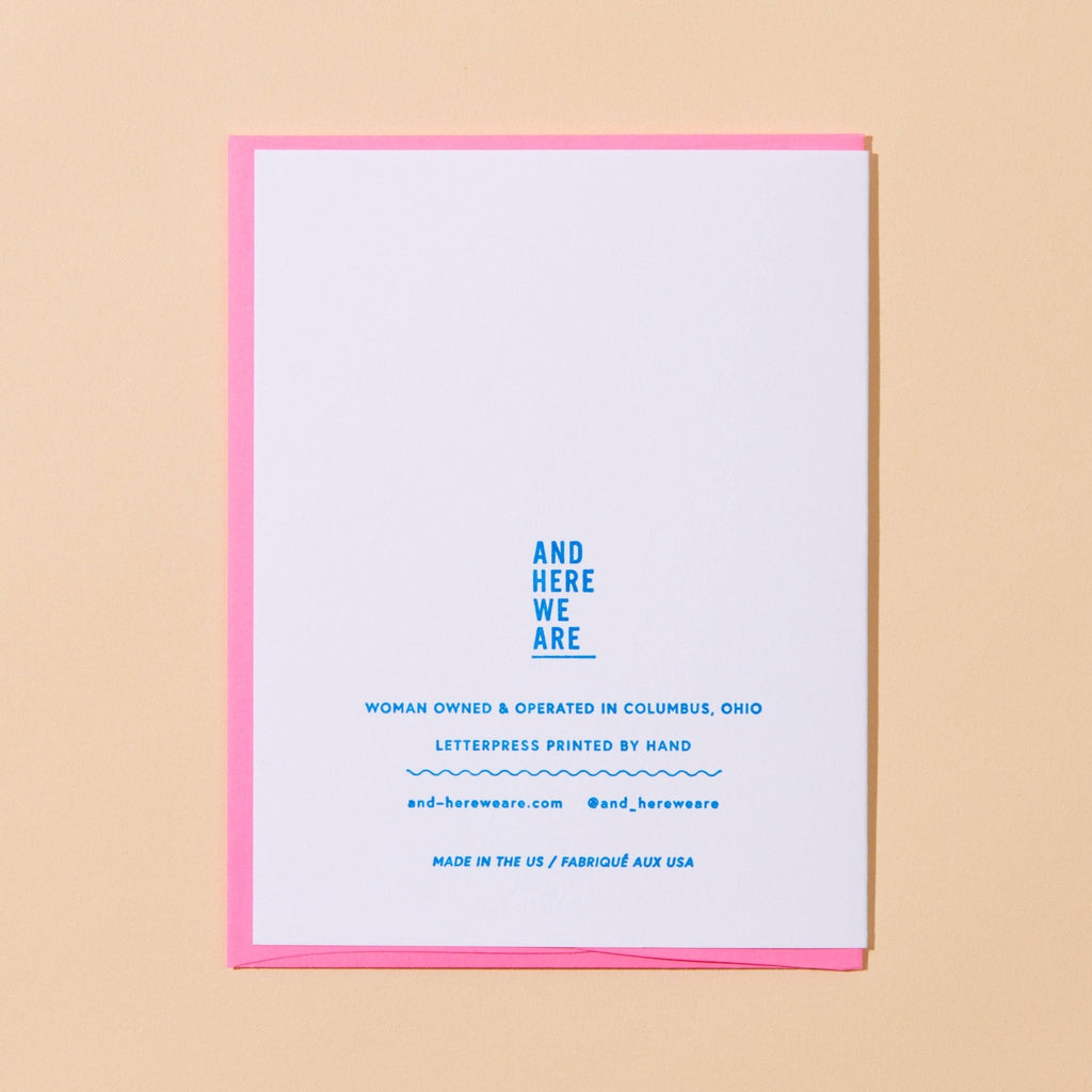 Woke Birthday Letterpress Greeting Card - Harmony