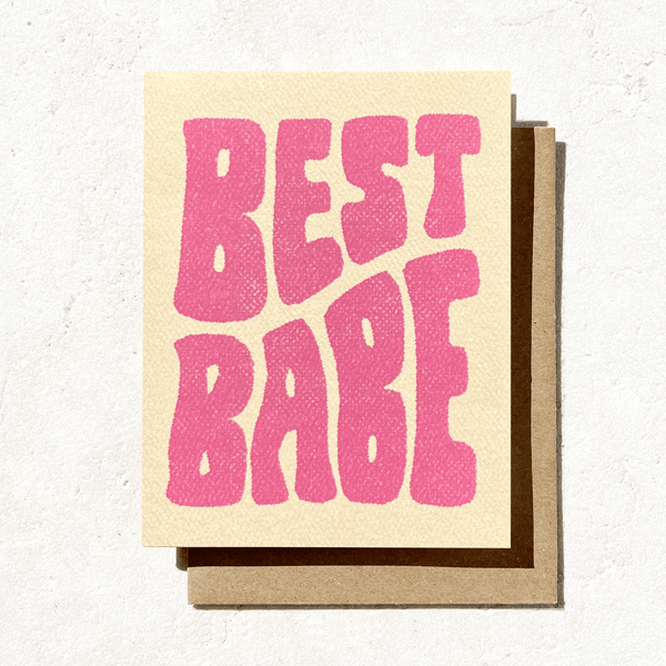 Best Babe Greeting Card - Harmony