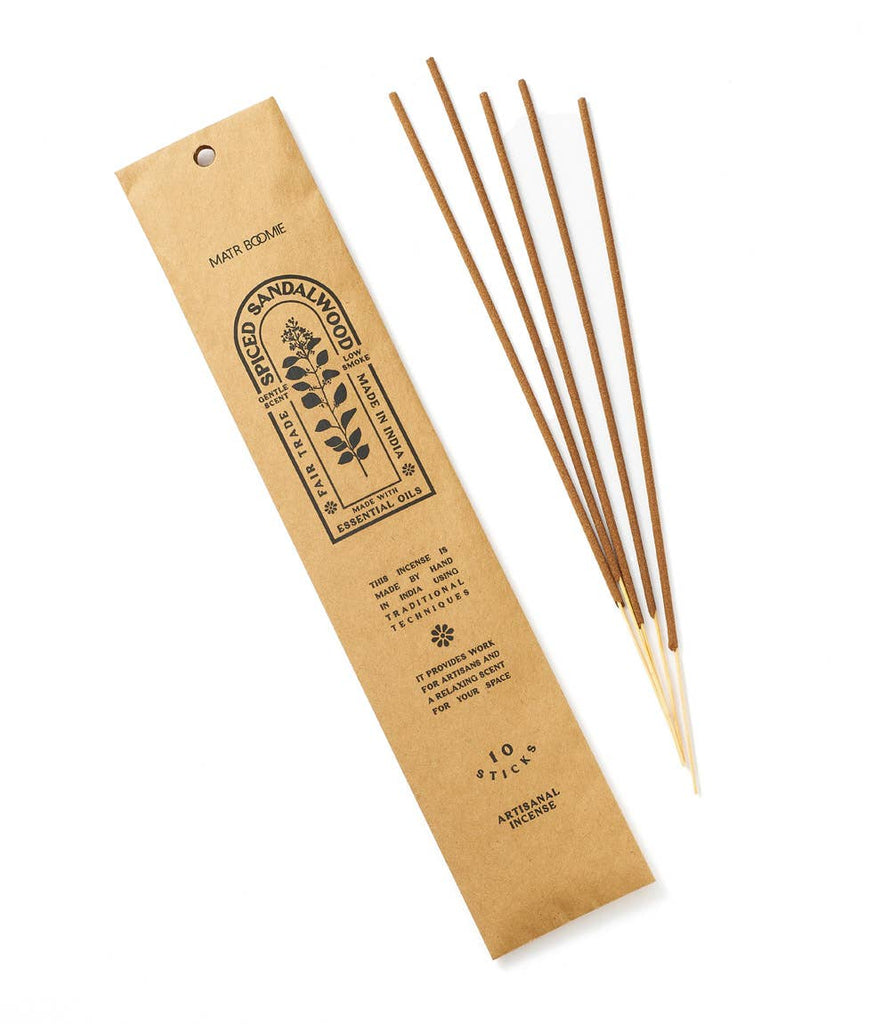 Spiced Sandalwood Incense - 10 sticks, low smoke - Harmony