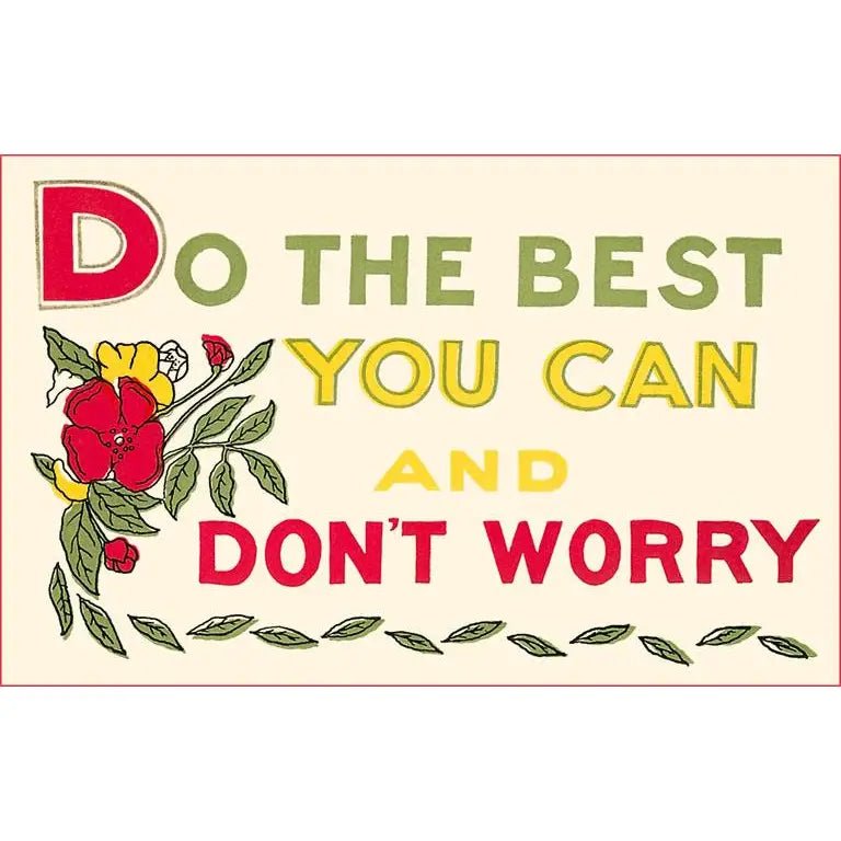 Vintage Postcard / Do Your Best, Don't Worry - Harmony