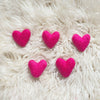 Dark Pink Felt Heart - Harmony