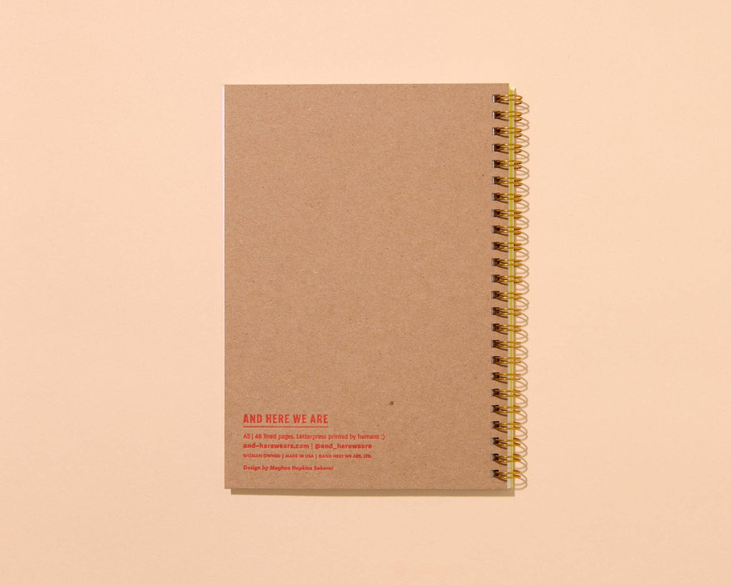 Tulip Letterpress Spiral Notebook - Harmony