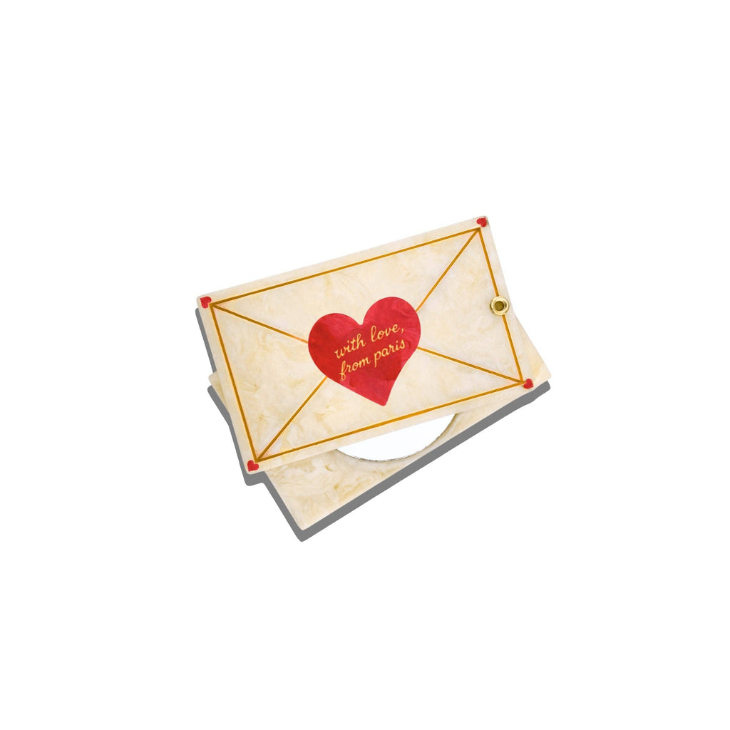 Hand - painted Love Mail Compact Mirror - Harmony