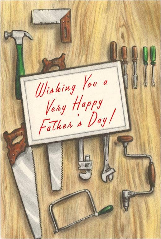 Father's Day Postcards / Wishing you a Happy Father's Day, Tools - Harmony