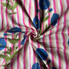 Stripes and Florals Block Printed Cotton - Harmony