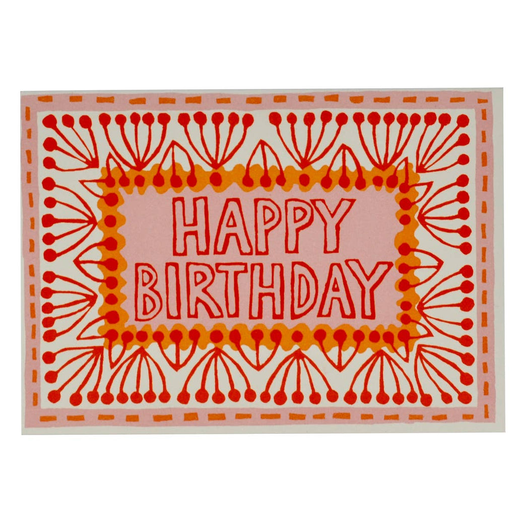 Neon Happy Birthday Card - Harmony