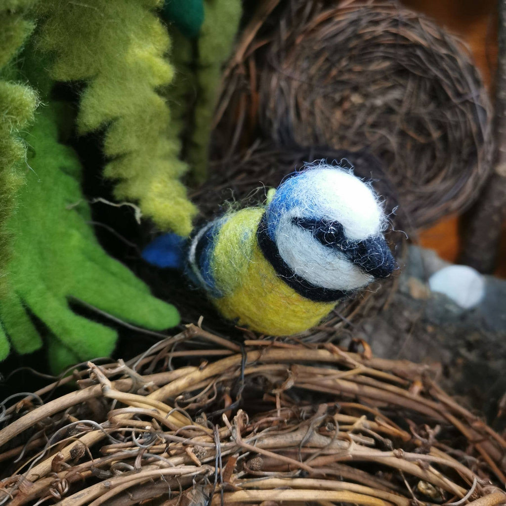 Bella the Blue Tit Wool Ornament - Harmony