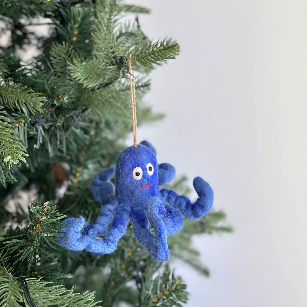 Needle Felted Octopus Ornament - Harmony