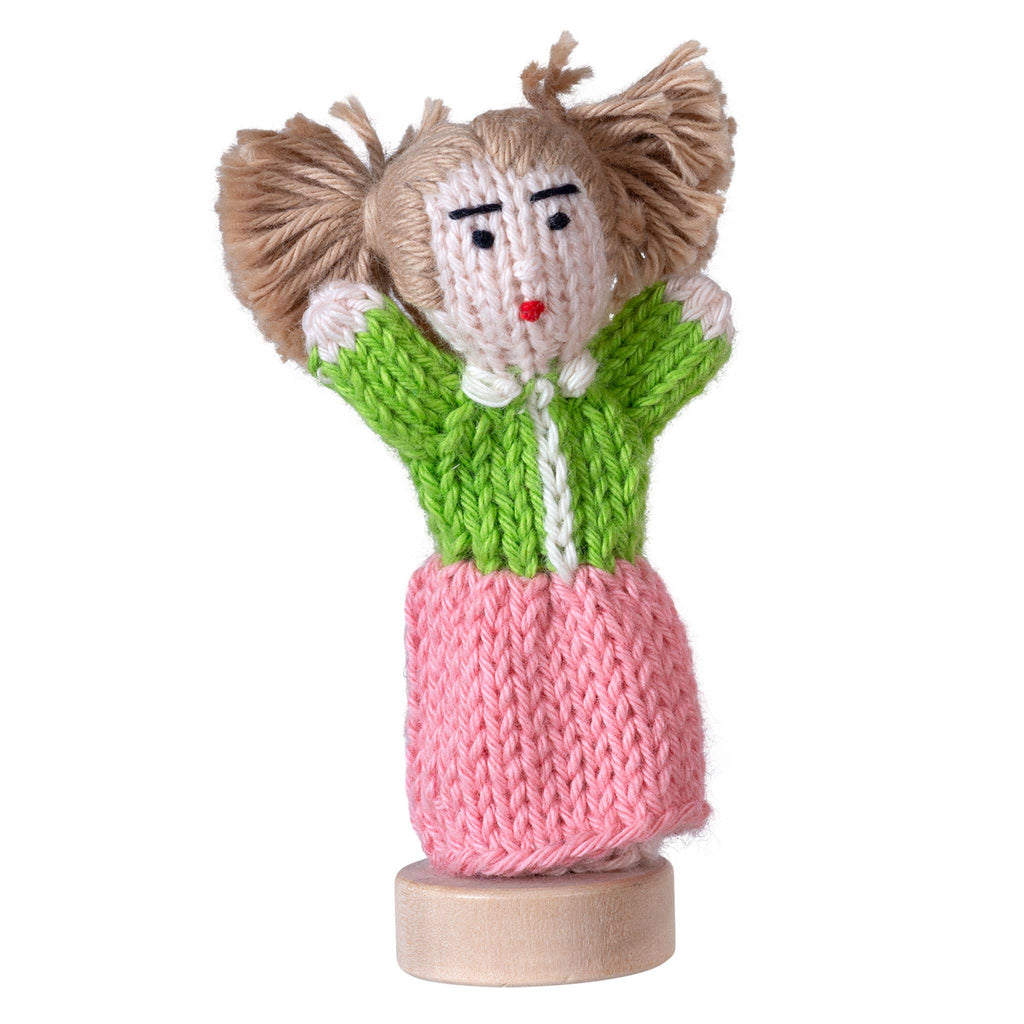 Organic Cotton Finger Puppet - Stocking Stuffer - Harmony