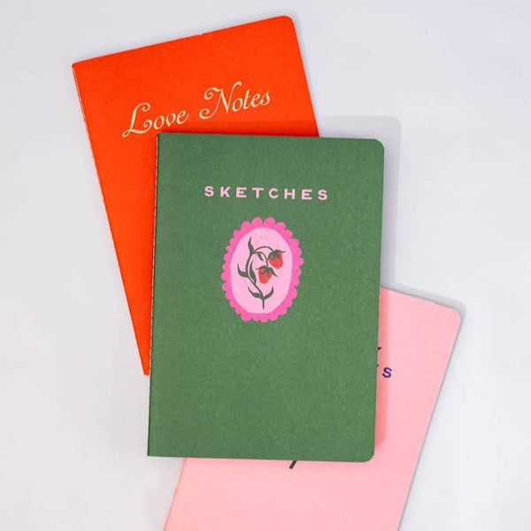 Rough Draft Notebook Set, Love Notes - Harmony