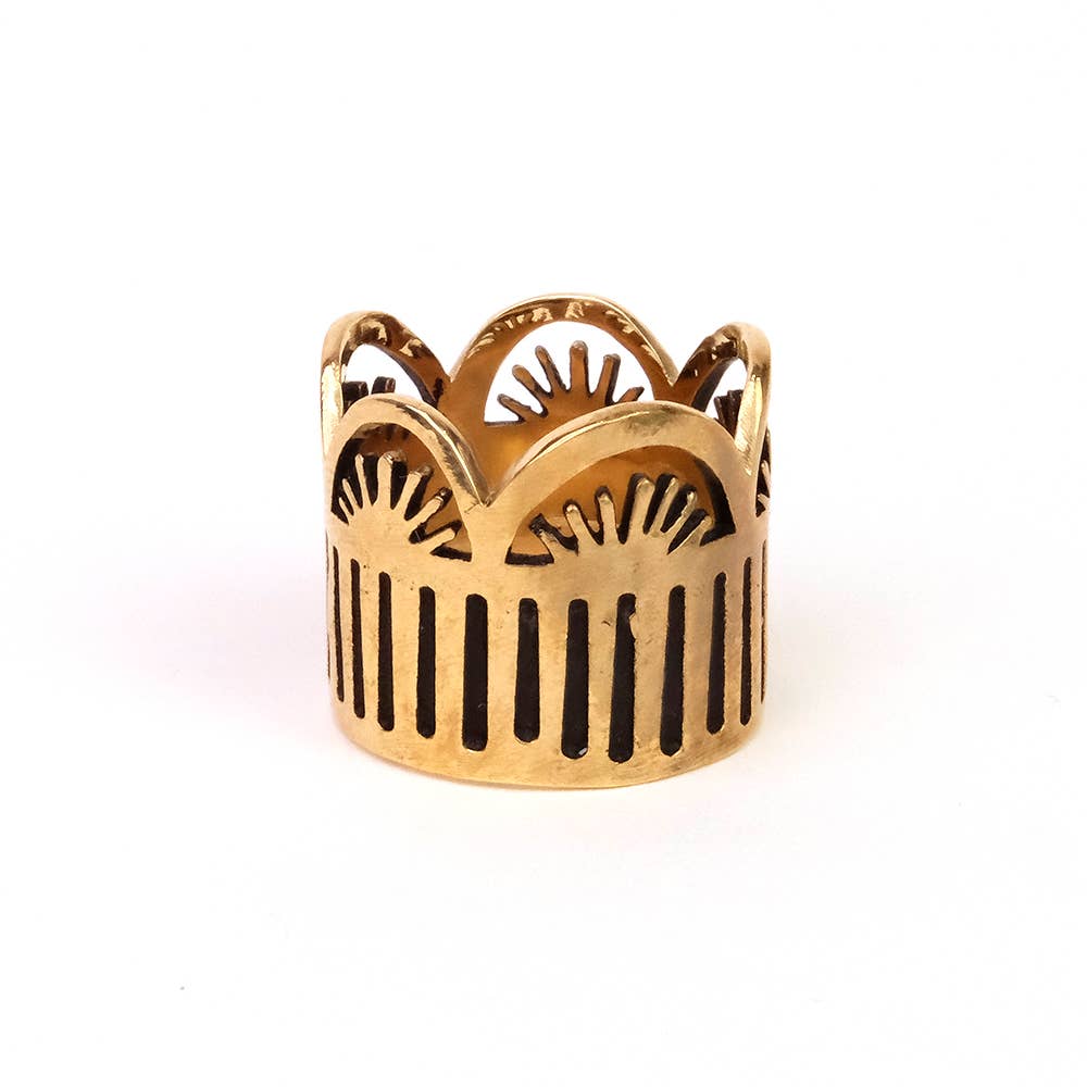 Brass Bandana Slide Ring - Harmony