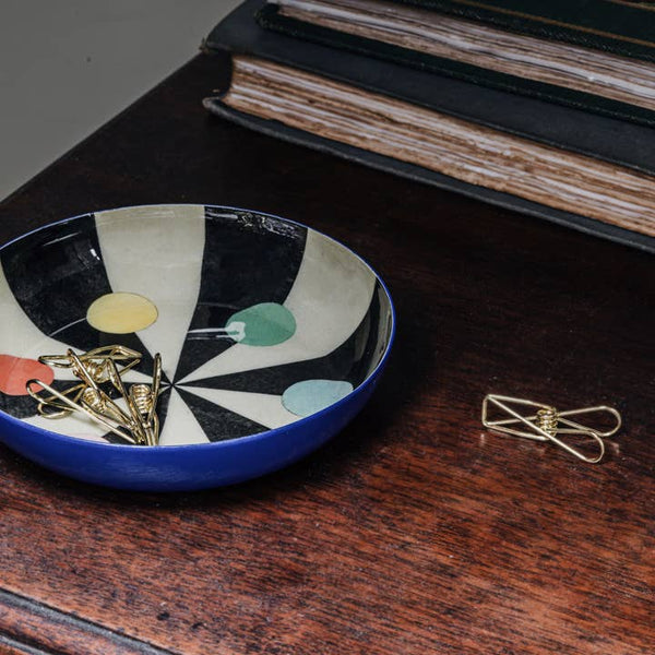 Round Enamel Tray - Benson’s Colour Hexagon - Harmony