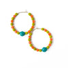Colorful Gold Filled Hoops with Beads - Harmony