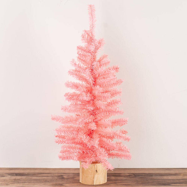 18" Pink Pine Delight Artificial Pine Tree - Harmony