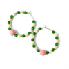 Colorful Gold Filled Hoops with Beads - Harmony