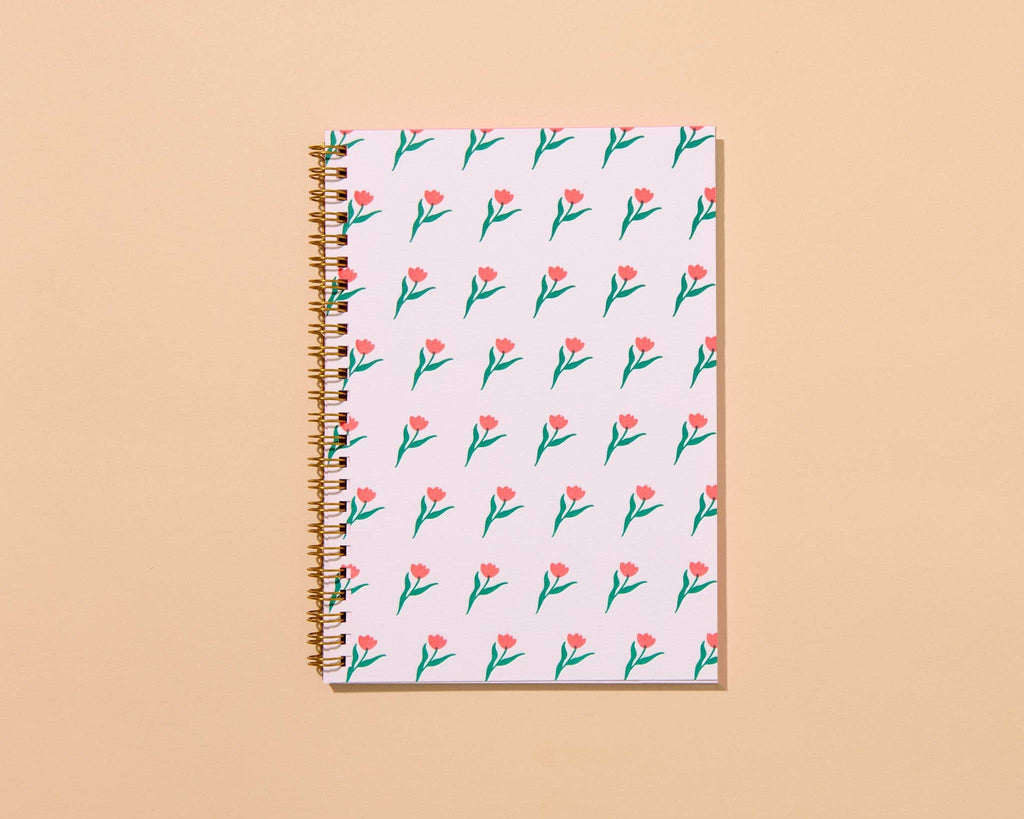 Tulip Letterpress Spiral Notebook - Harmony