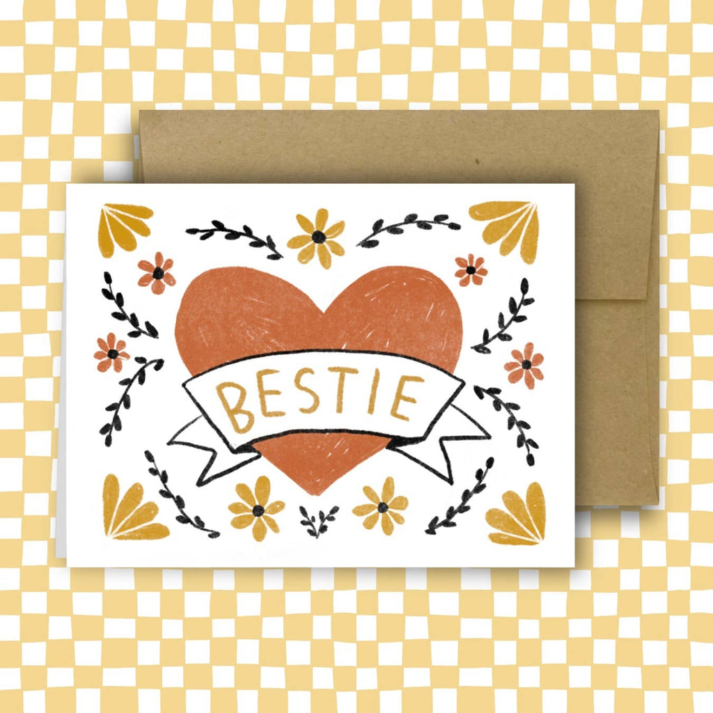 BESTIE ~ CLASSIC HEART Card - Harmony