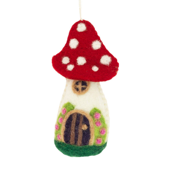 Rose Mushroom House Ornament - Harmony