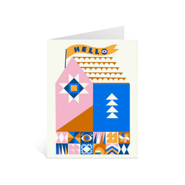 Hello House Greeting Card - Harmony