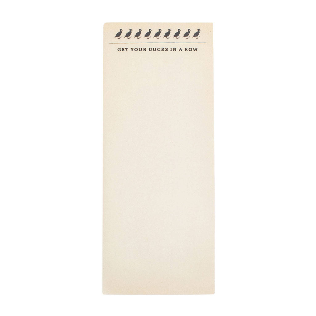 Ducks In A Row Skinny Notepad 4" x 10" - Harmony