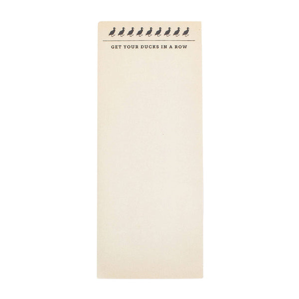 Ducks In A Row Skinny Notepad 4" x 10" - Harmony