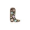 Folk Floral Cowboy Boot Enamel Pin - Harmony