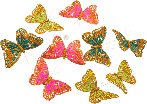 Summer Glitter Butterfly Garland - THH1207 - Harmony