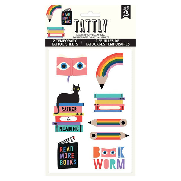 Bookworm Tattoo Sheet - Harmony