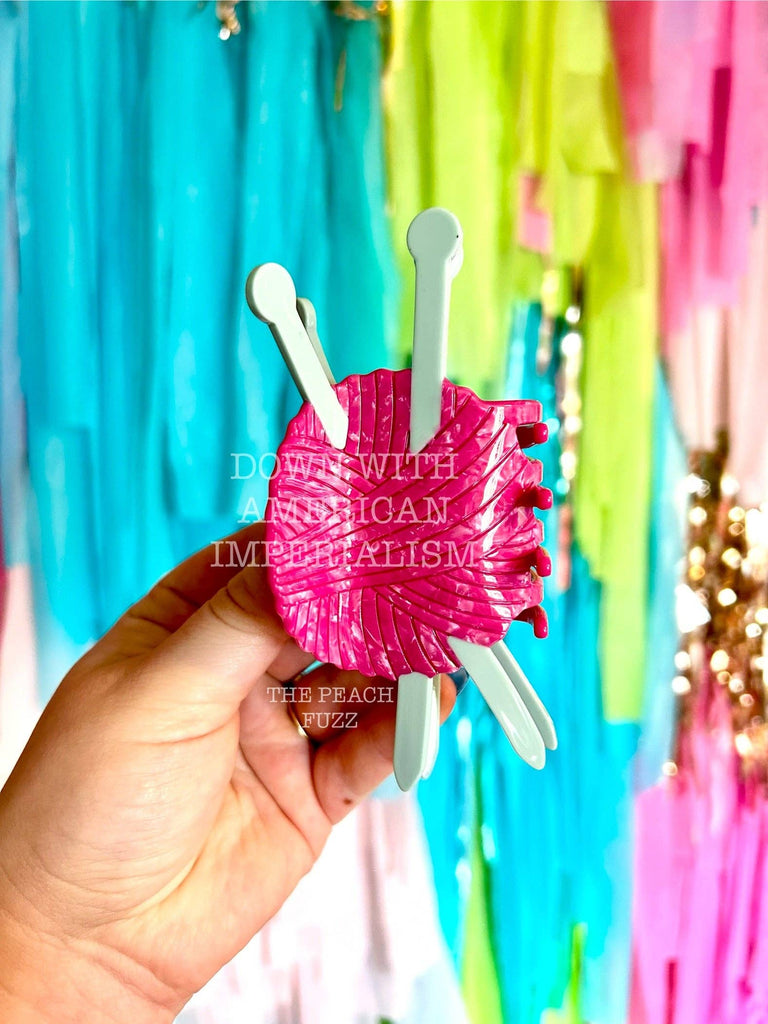 Yarn Crafts Knitting Needles Hair Claw - Harmony