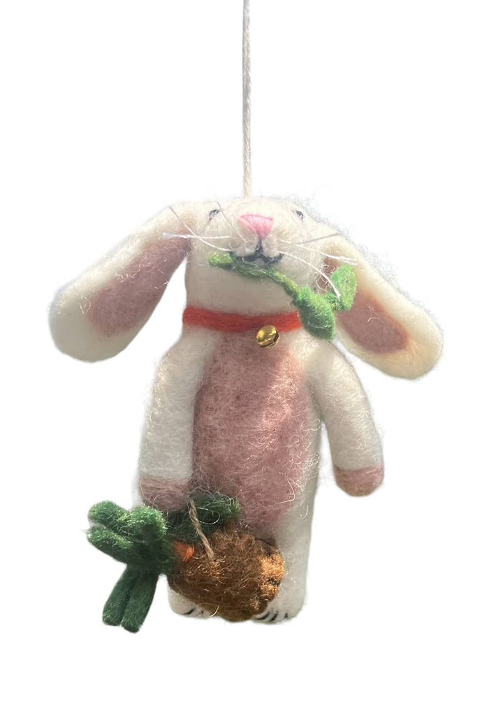 Felt ornament, super cute bunny - Harmony