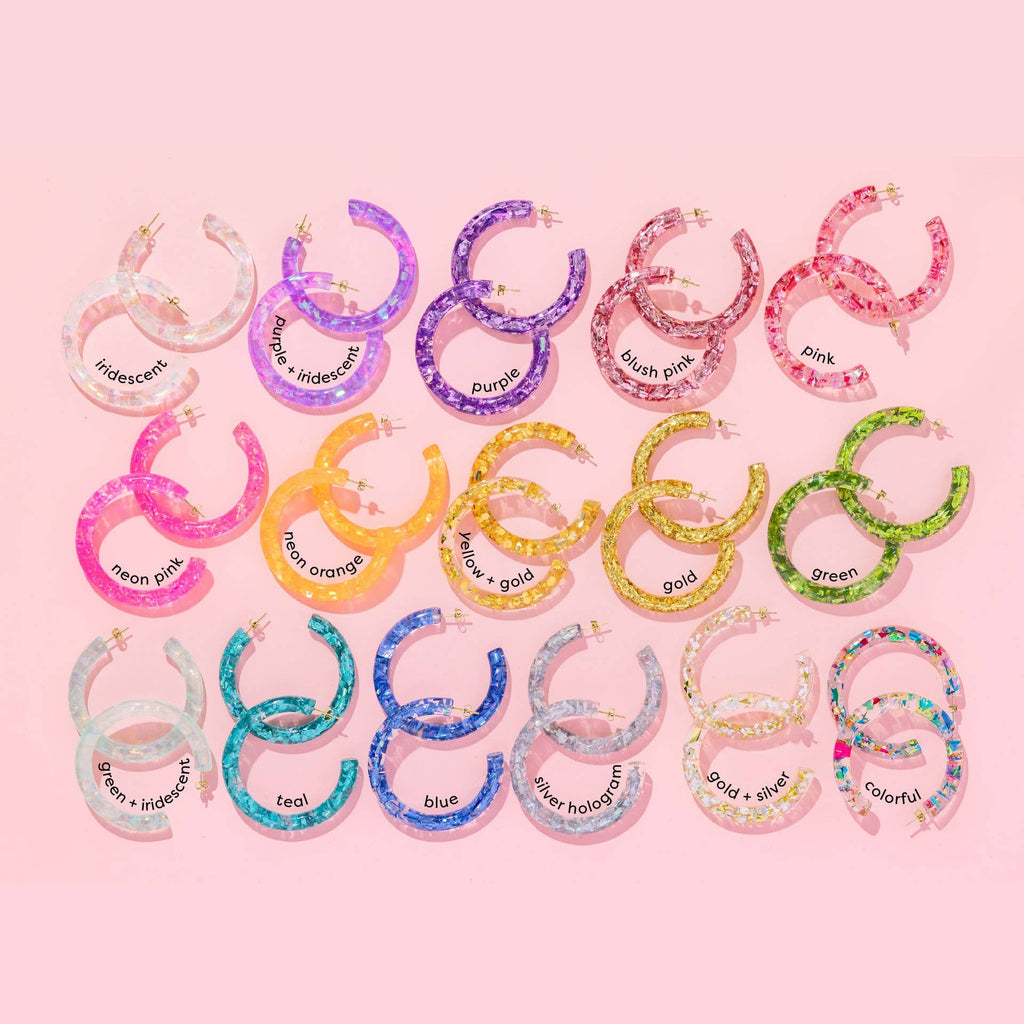 Confetti Hoop Earrings - Harmony