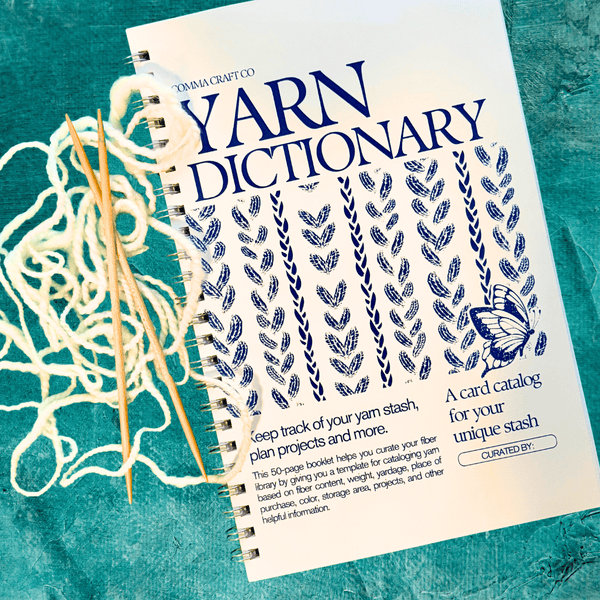 Yarn Dictionary - Customizable Journal Notebook for Knitting - Harmony