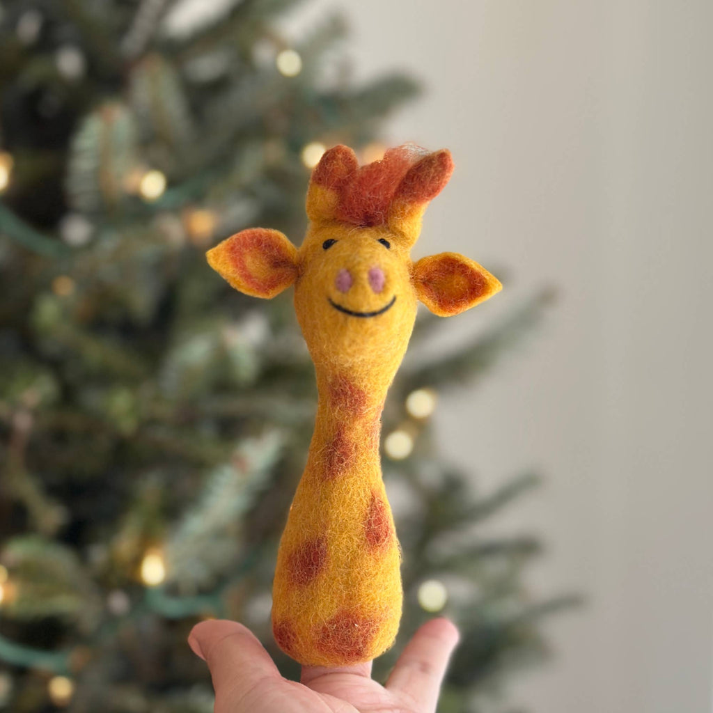Felt Finger Puppet / Giraffe - Harmony