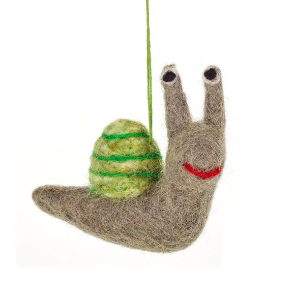 Shelby the Snail Wool Ornament - Harmony