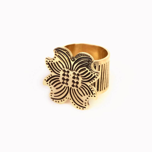 Brass Bandana Slide Ring - Harmony