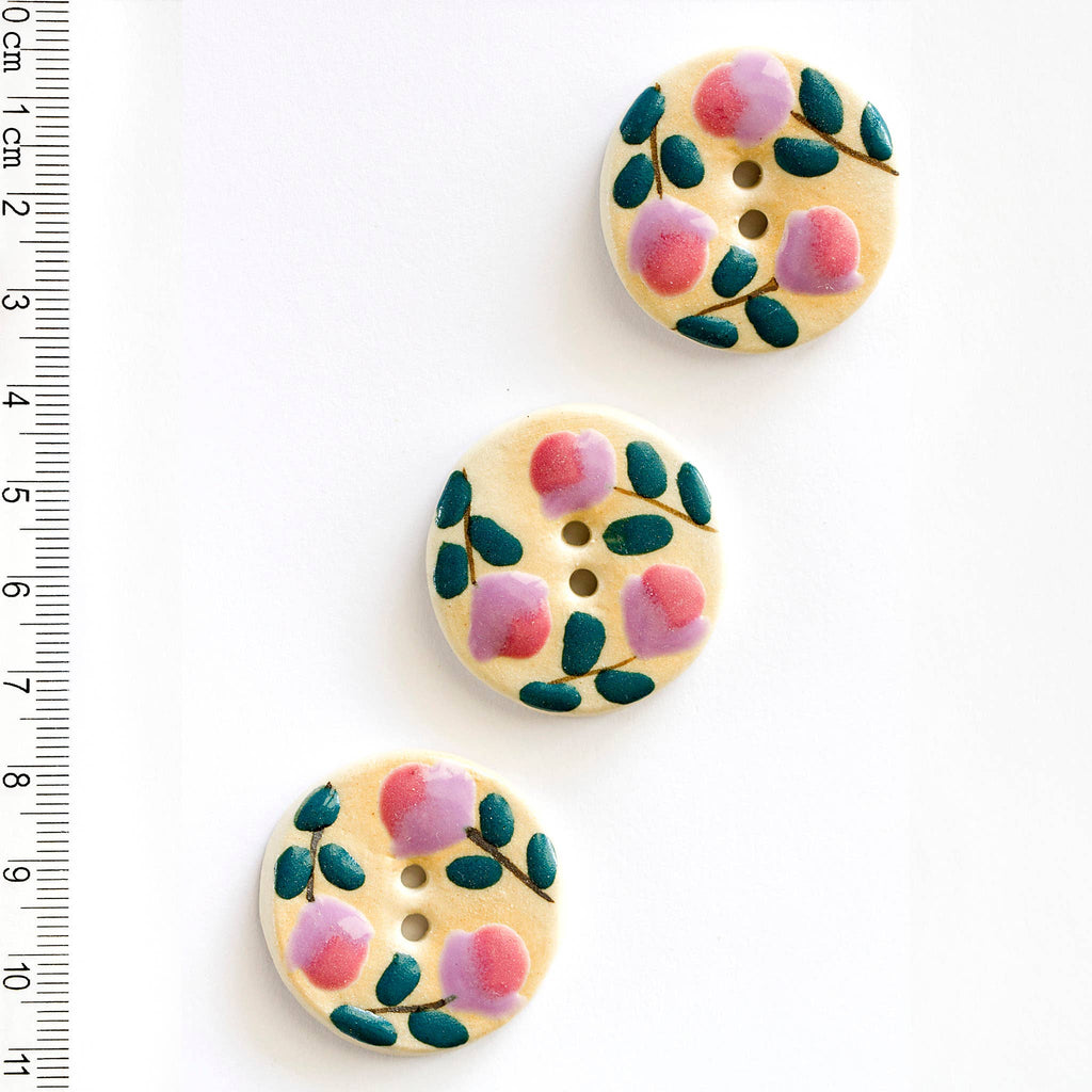 Pink Floral Buttons - Harmony