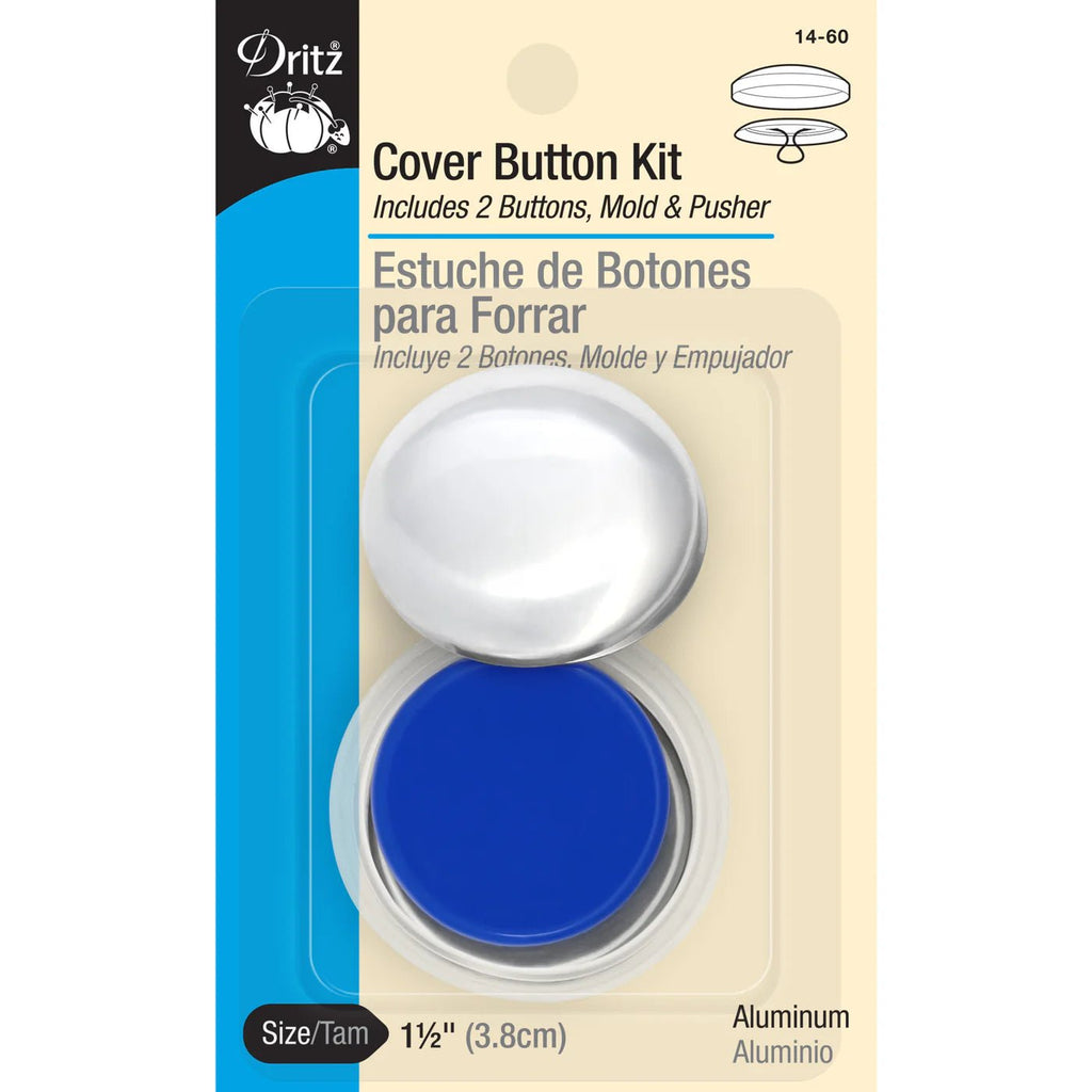 1 - 1/2" Cover Button Kit, Nickel - Harmony