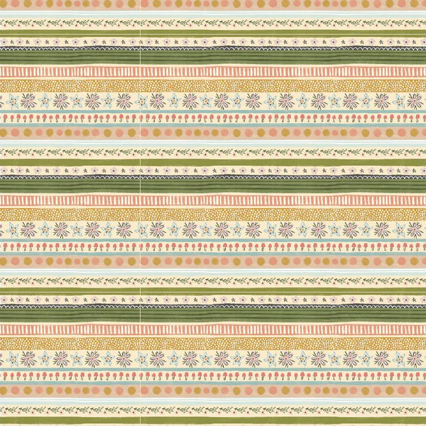 Cottage Charm / Garden Stripe / Yellow - Harmony