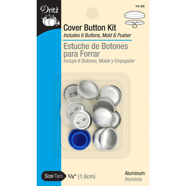 5/8" Cover Button Kit, Nickel - Harmony