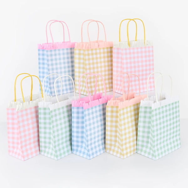 Gingham Fringe Party Bags - Harmony