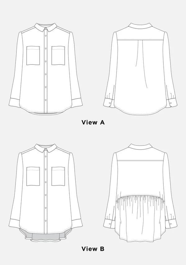 Grainline Studio / Archer Button Up / Curvy - Harmony