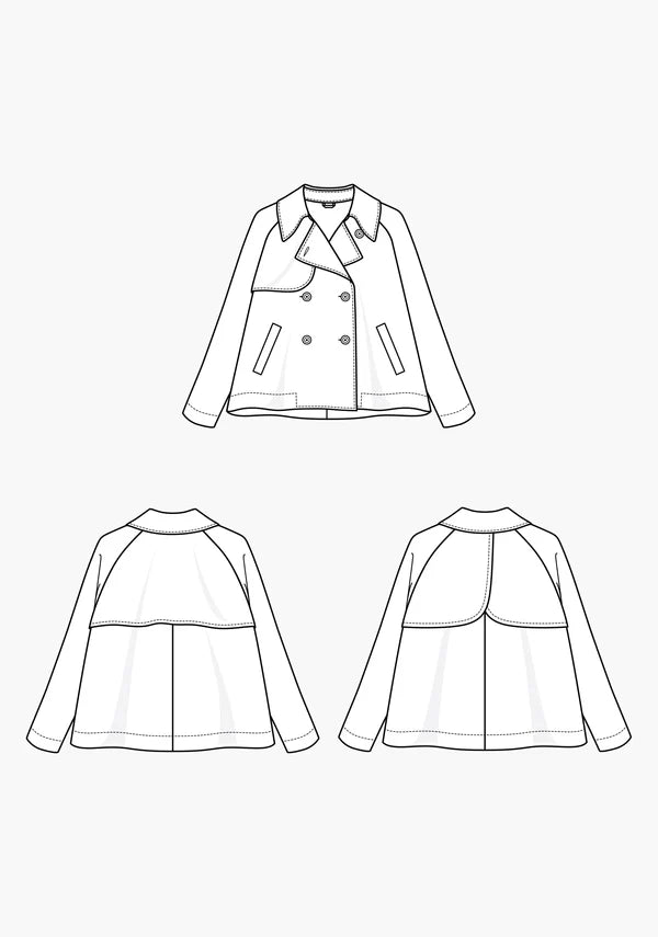 Grainline Studio / Cortland Trench / Curvy - Harmony