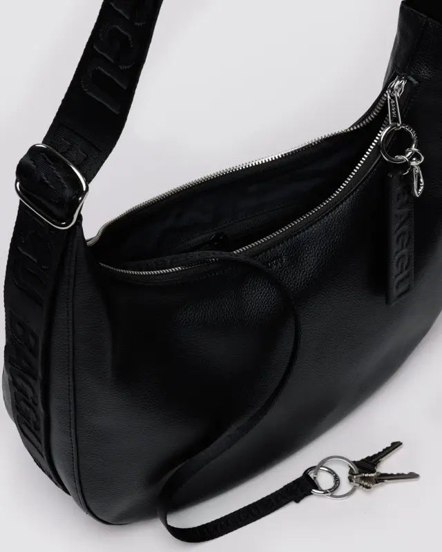 Medium Recycled Leather Crescent Bag - Harmony