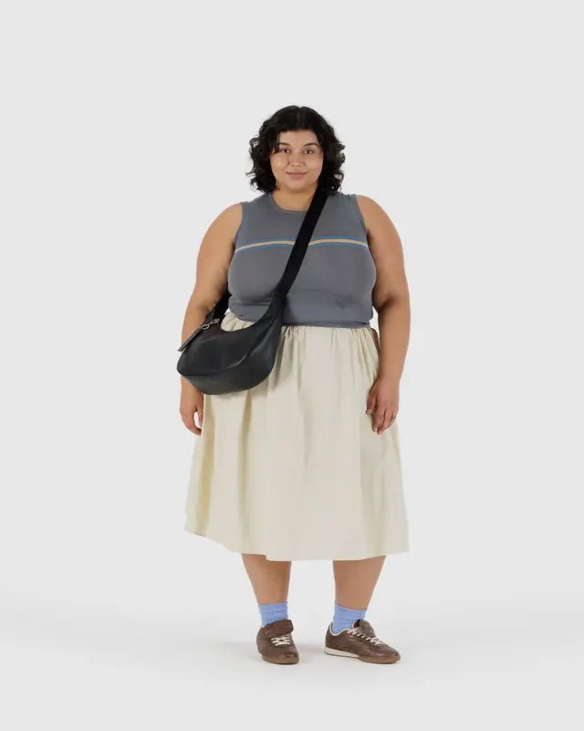 Medium Recycled Leather Crescent Bag - Harmony