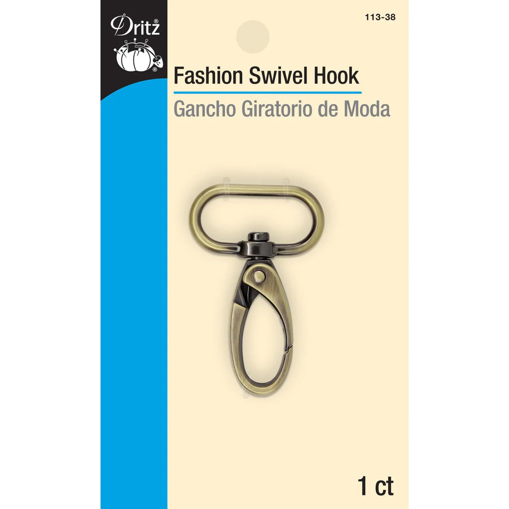 Fashion Swivel Hook, Antique Brass - Harmony