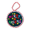 Merry and Bright Needlepoint Ornament - Harmony