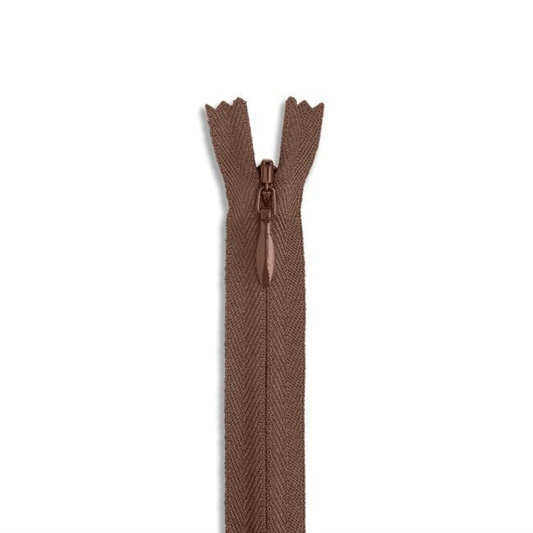 7" 2 Invisible Nylon Zipper / Chocolate (568) - Harmony