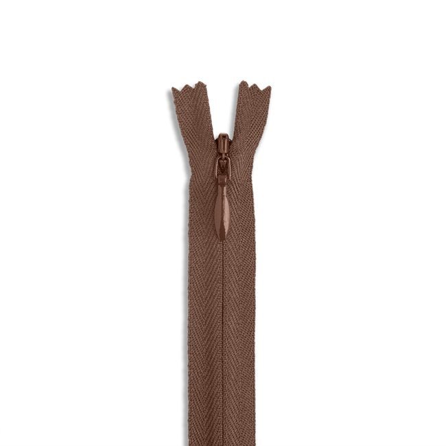 7" 2 Invisible Nylon Zipper / Chocolate (568) - Harmony