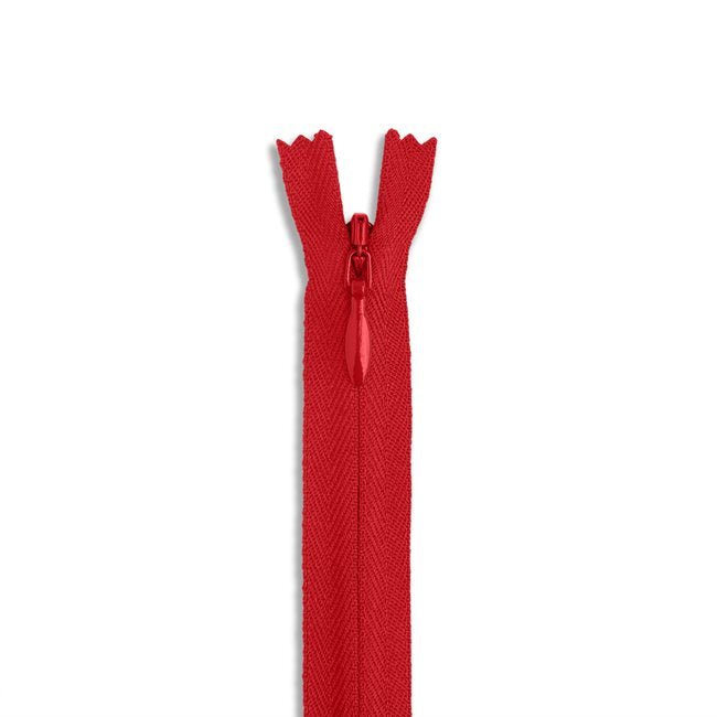 9" 2 Invisible Nylon Zipper / Red (519) - Harmony